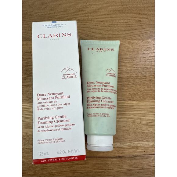 Clarins Purifying Gentle Foaming Cleanser - 4.2 oz Cleanser EXP 07/29 - Picture 1 of 5